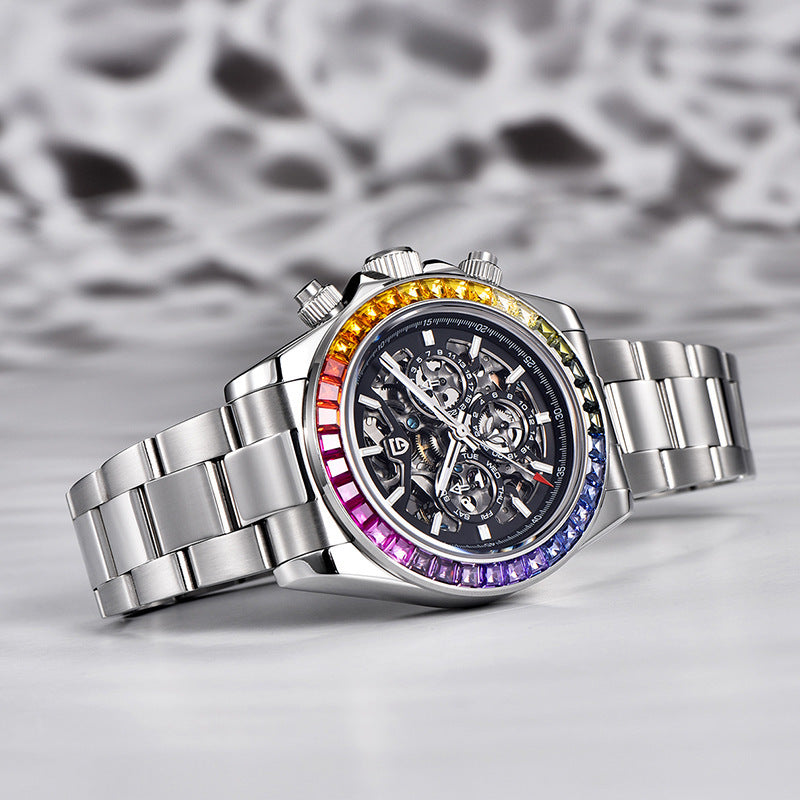 PAGANI DESIGN Hommes Montre multifonctionnelle