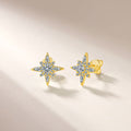 S925 Sterling Silver Star Stud Earrings