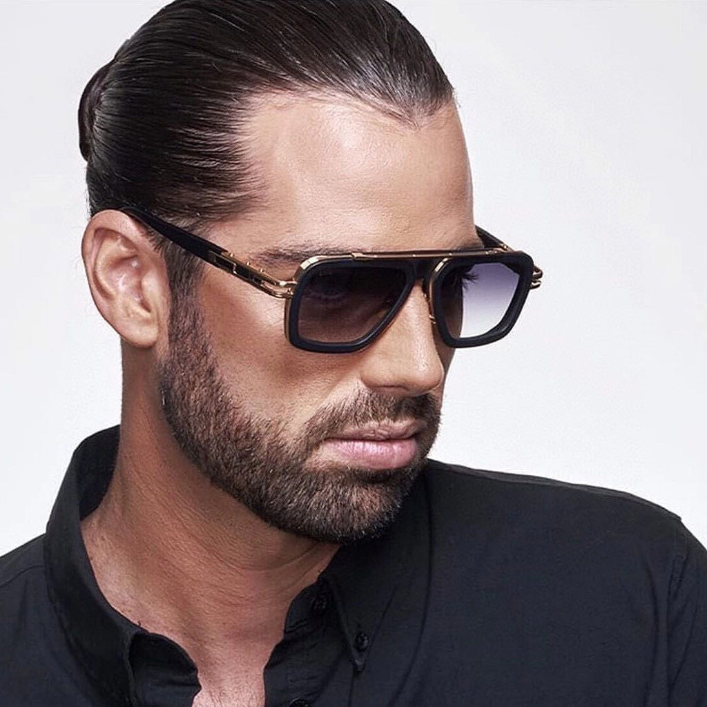 Lunettes de soleil retro carrées européennes et américaines pour hommes et femmes