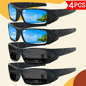 Ensemble de Lunettes de soleil 4 PCS Polarized Sport pour hommes