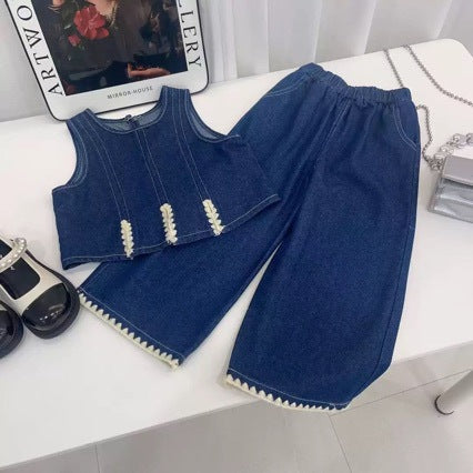 T-ShirtVest pour enfants et pantalons à trois pièces