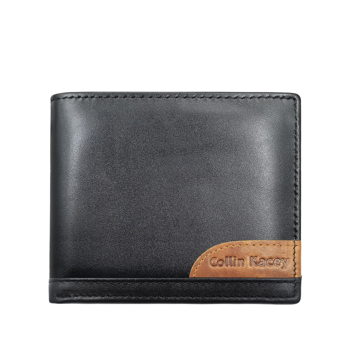 Courte mode de portefeuille pour hommes Cowhide