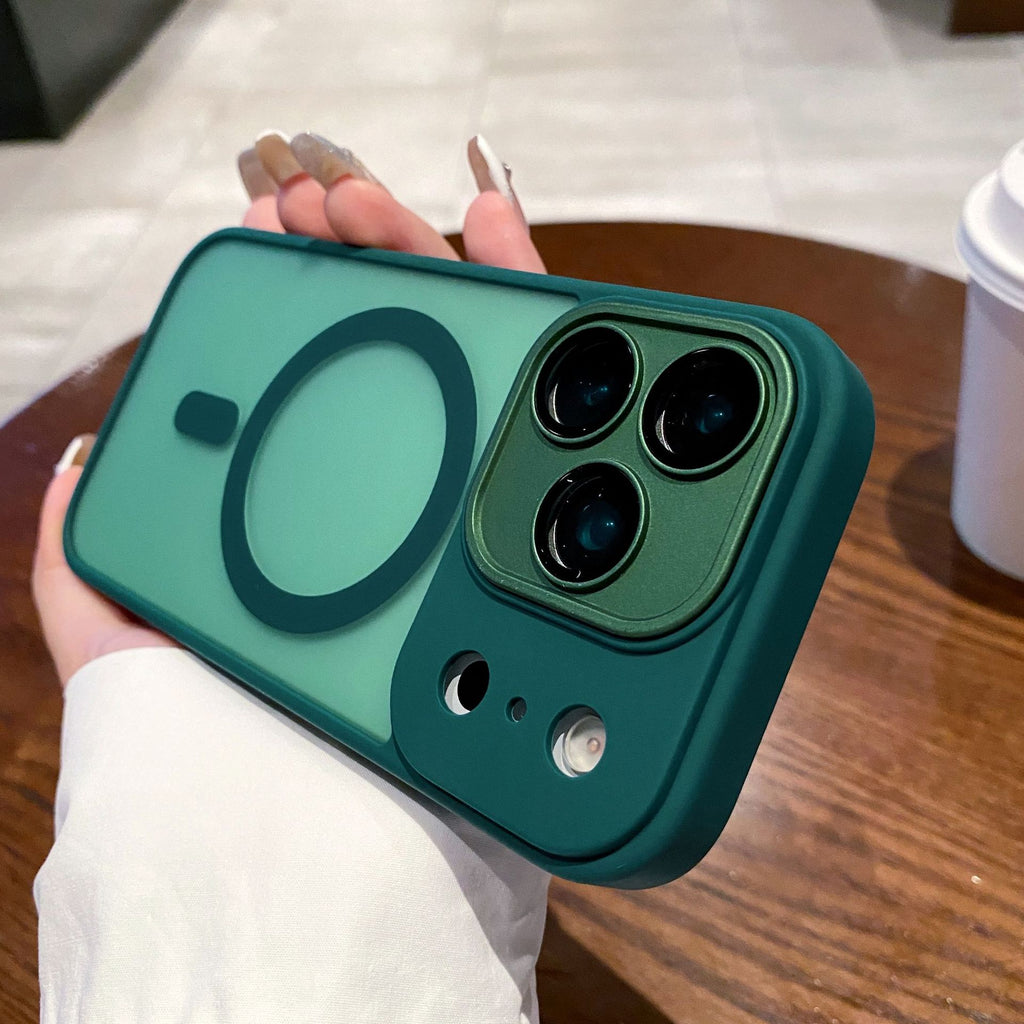 Aspiration magnétique sensible à la peau Étui de téléphone de couverture mat 14 résistant à la chute