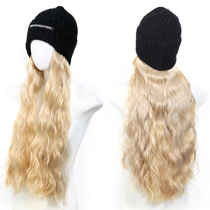 Chapeau lettre Chapeau tricoté longue une pièce chimique fibre synthétique perruque