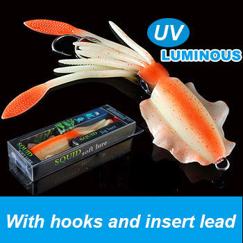 Lure de pêche au calmar bionique UV de haute mer