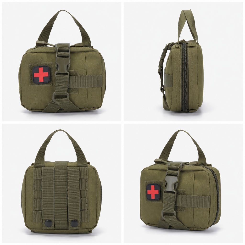 Trousse de premiers soins tactiques portatifs à l'extérieur - Organisateur d'approvisionnement médical portatif/montable