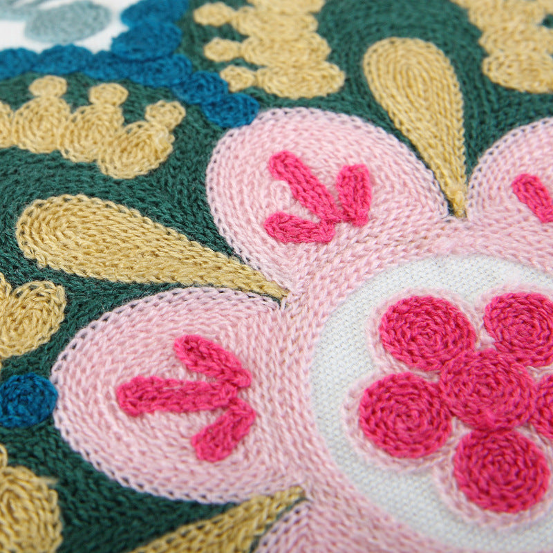 Tissu de coton brodé Grand repose-tête de lit oreiller