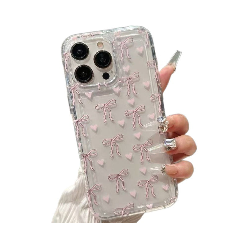 Fille Bow Étui de téléphone tout compris résistant à la chute