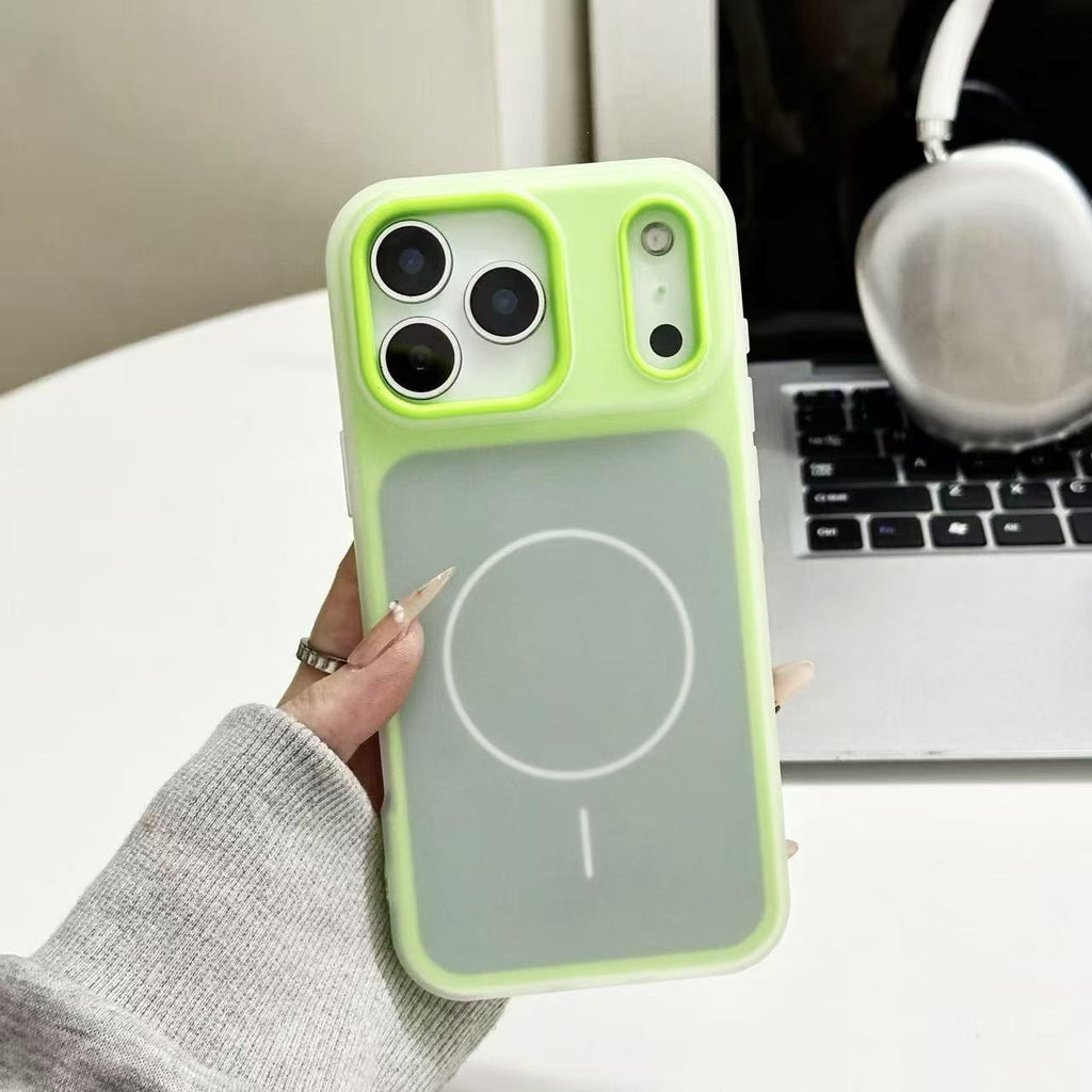 Cas de téléphone magnétique bi-en-un couleur de bonbons