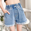Short denim simple pour filles