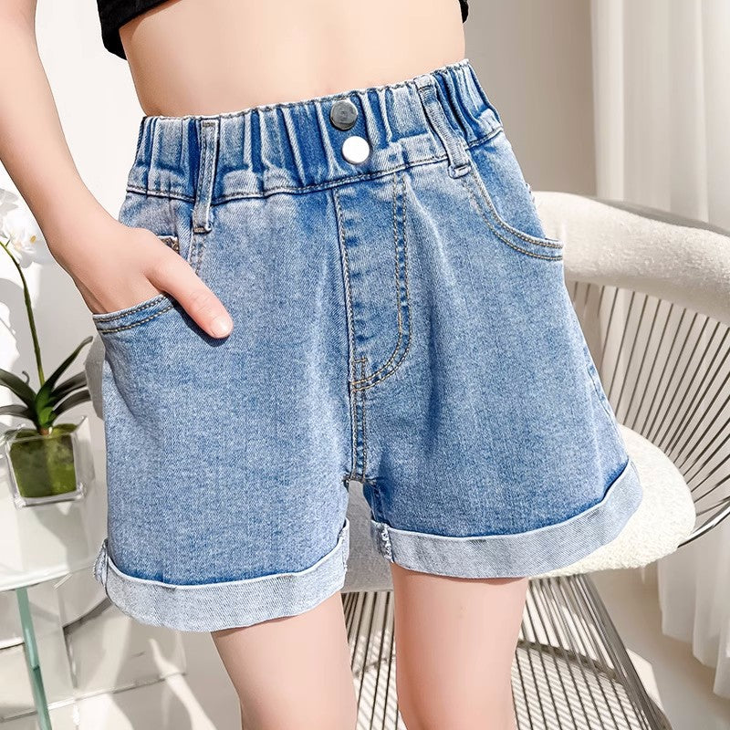 Short denim simple pour filles