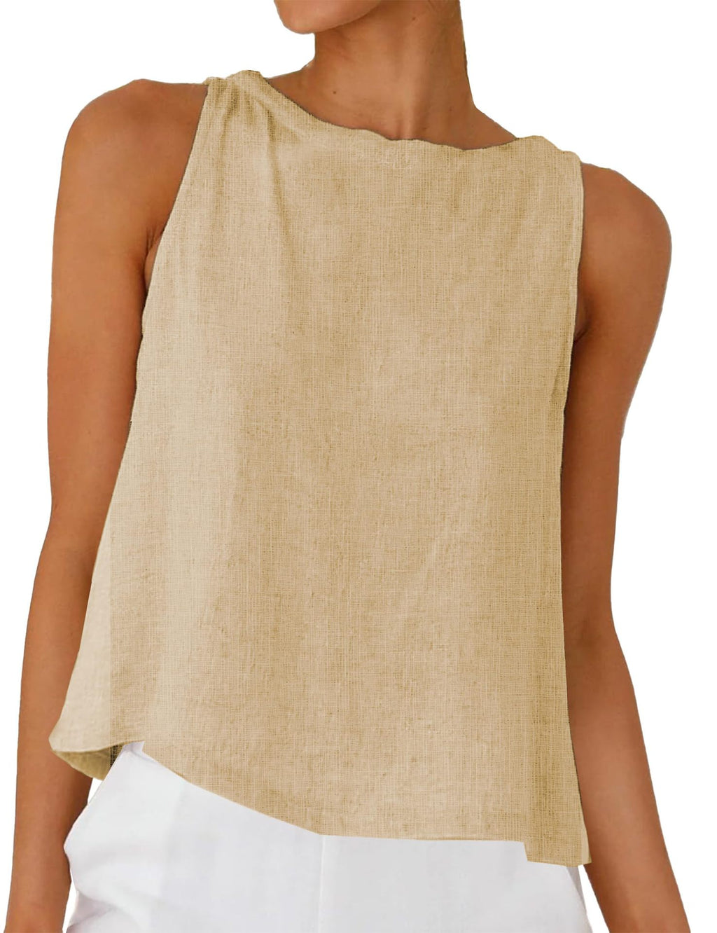 Femmes Col rond Blouse à coupe molle