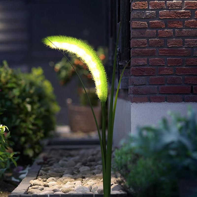 Simulation extérieure Solar Dogtail Grass Lampe LED Décoration Lampe de pelouse