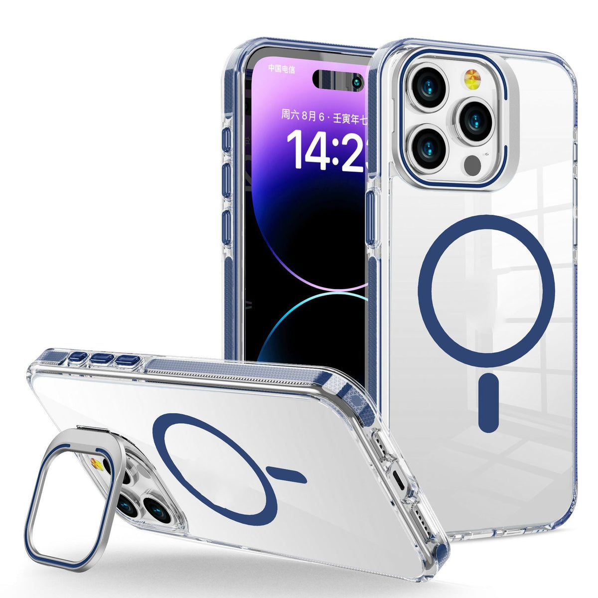Support de cadre invisible en métal transparent