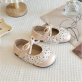 Girls' Korean-style retro soft leather princess shoes
