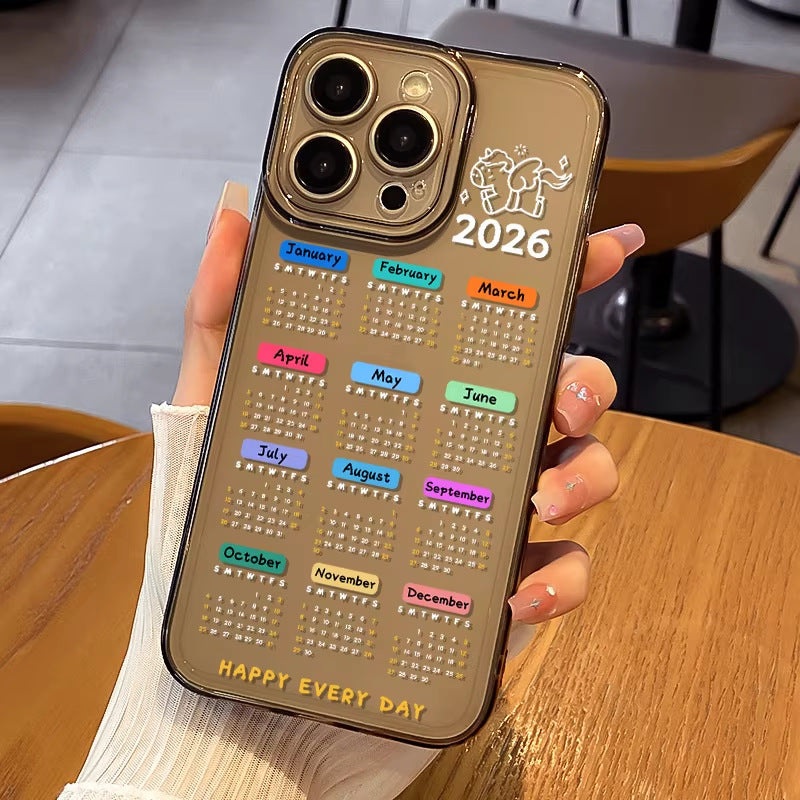 Calendrier de bureau Compatible Année 17 Pro Téléphone Case 1312