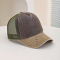 Multi-couleur Frayé Lavé Vintage Mesh Respirant Mode Sun-protective Casquette de baseball