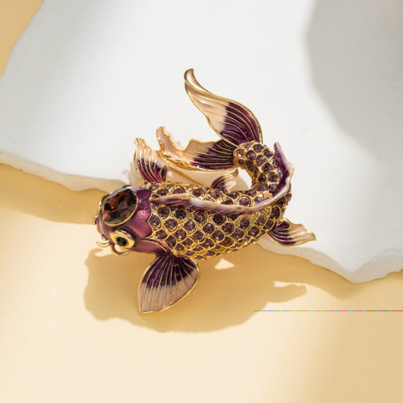 Accessoire à broche de homard en émanel pour femmes