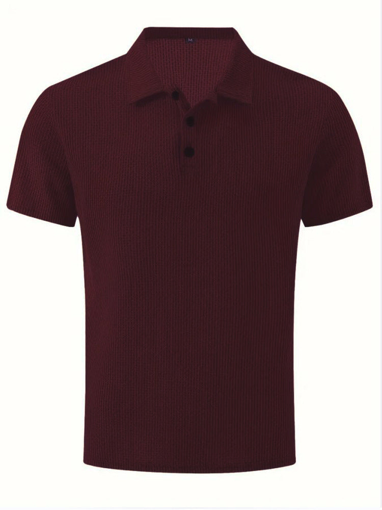 Chemise Homme Collier Été Couleur Unie