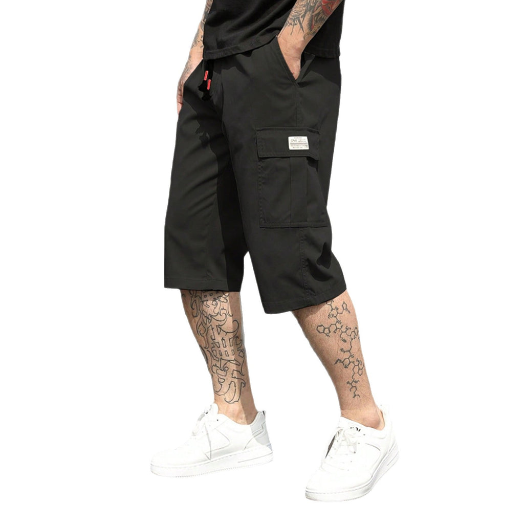 Été mince American-Style Minimalist Casual Hommes Cropped pantalons