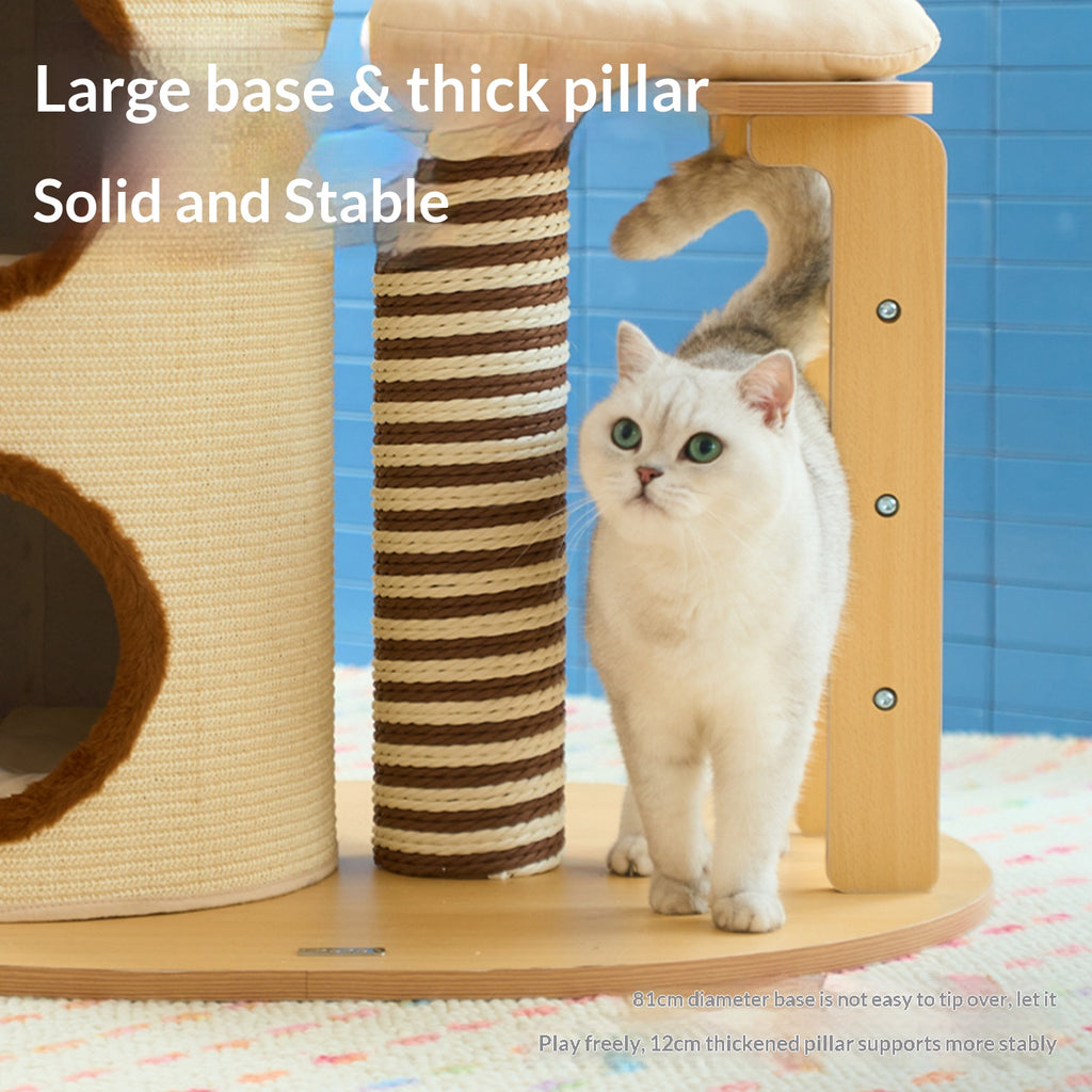 Bois de luxe Cat cadre d'escalade Cat lit arbre de chat