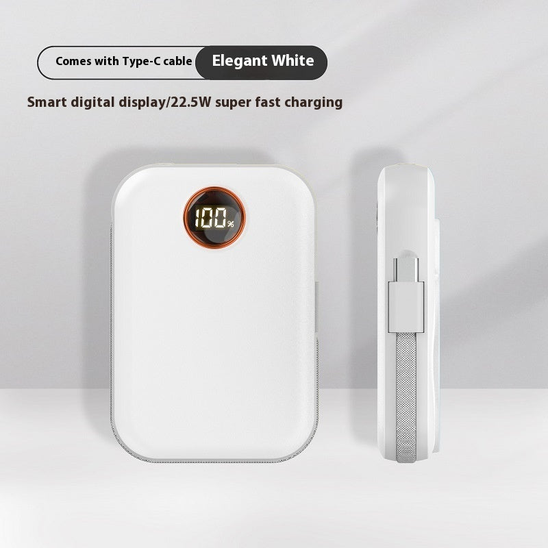 Magnetic avec câble affichage numérique charge rapide alimentation portable