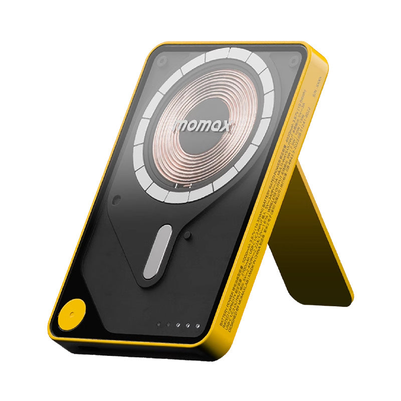Magnetic Suction Power Bank with Transparent Cable Holder