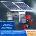 Consommation d'énergie solaire Ball Machine 4G caméra de surveillance double
