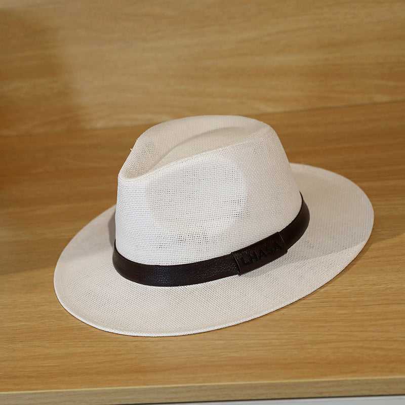 Chapeau de soleil de style britannique pour hommes parfait pour la plage