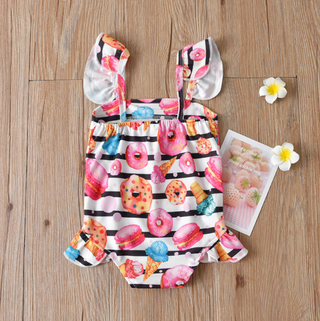 Maillot de bain de Donut Girl rayé