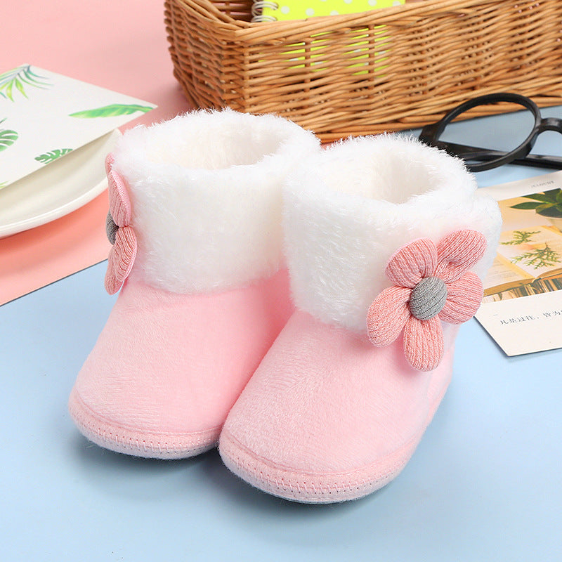 Chaussure de bébé princesse mignon Soft Bottom Hiver