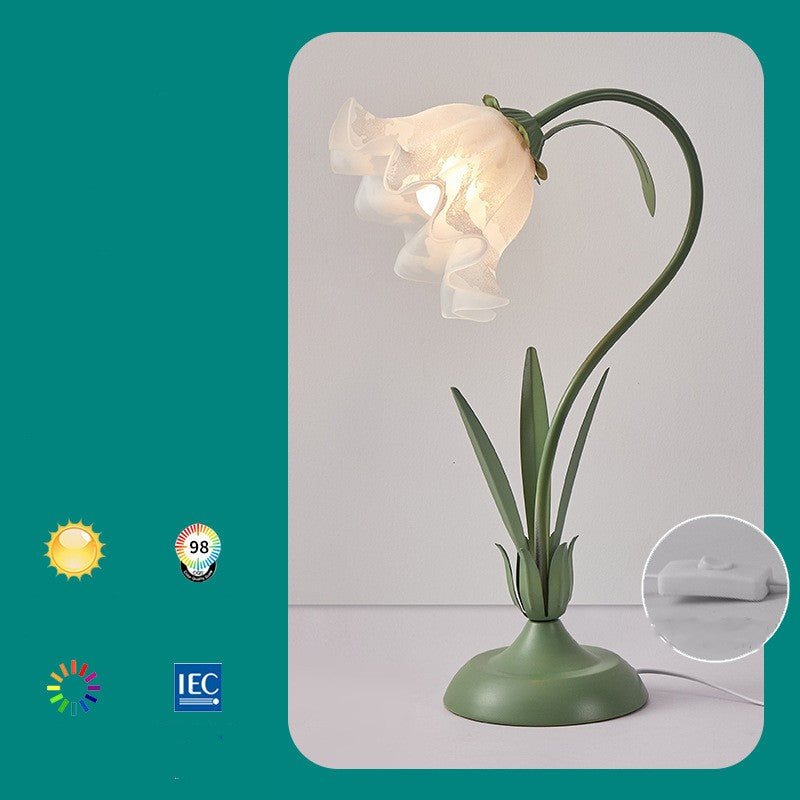 Fleur de chevet Minimaliste Creative Lily Of The Valley Flower Desk Lampe