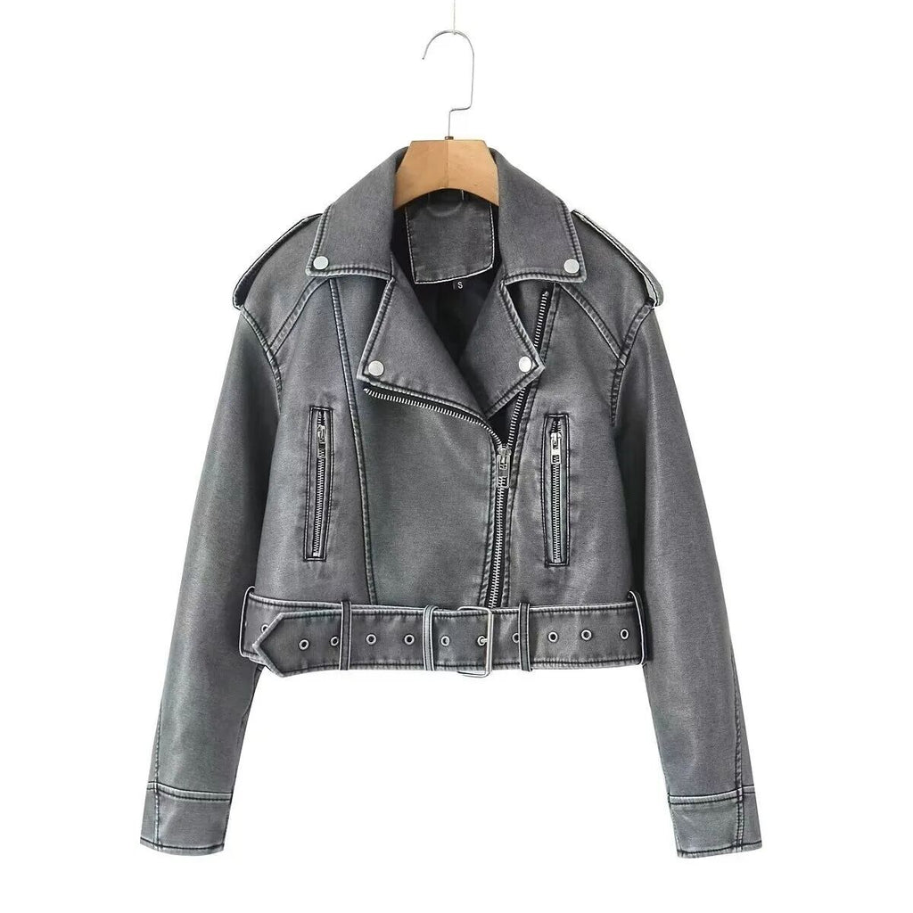 Best-seller Street style Retro Tundown Collar Loose Laved Jacket