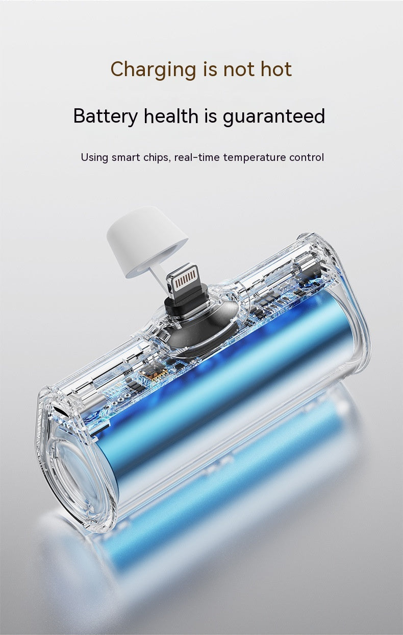 Diamond Pocket Capsule Emergency Power Bank Mini Lipstick intégré au diamant Petit Portable