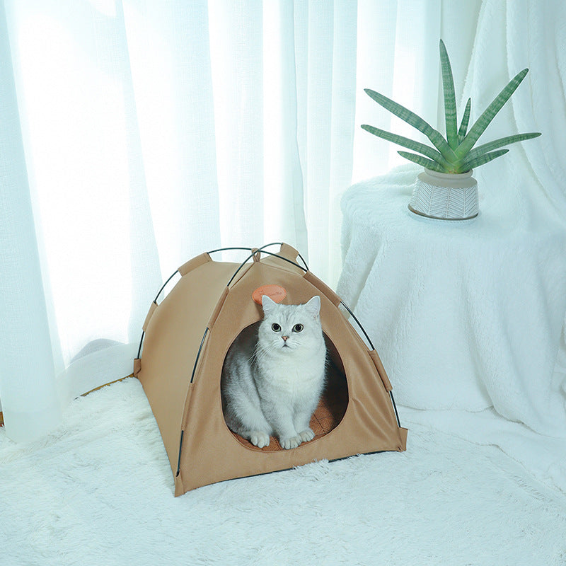 Tente en toile extérieure pliable pour chat