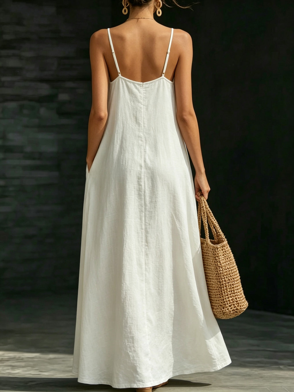 Summer Arrival V-Neck Bracelet Maxi Dress