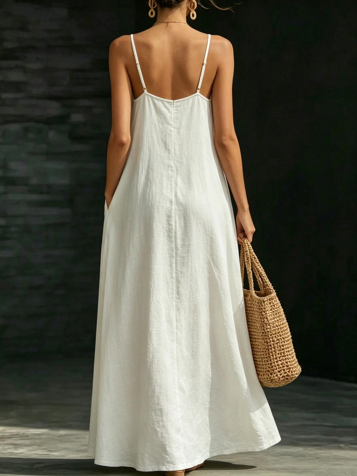 Summer Arrival V-Neck Bracelet Maxi Dress