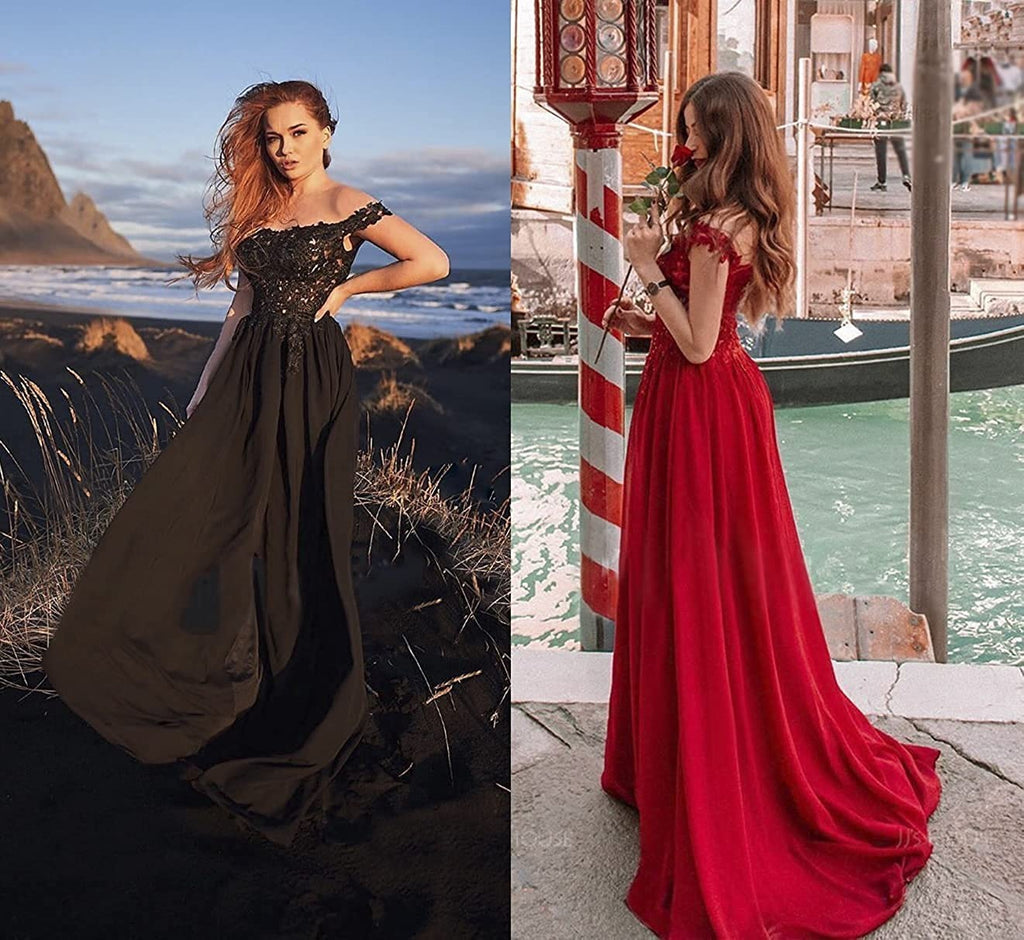 Robe de bal de bal longue épaulière sans épaule