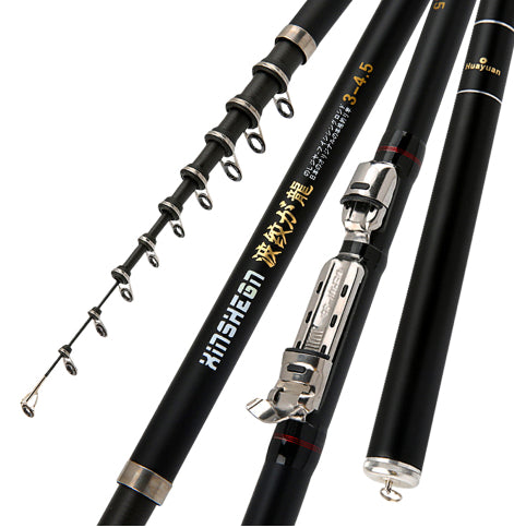 Corrugated Longji peche Rod Rocky Rod Light Hard Carbon Fishing Rod Hand and Sea Dual-pu