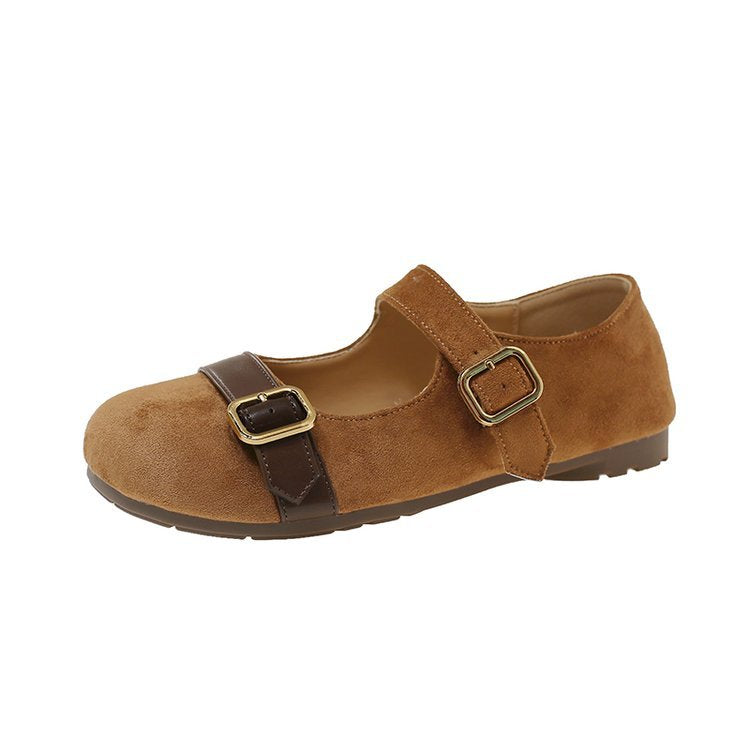 Femmes Fashionable orteil rond Pompes polyvalentes
