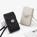 Mini en cuir pour femmes Sac de téléphone portable classique Sac Messenger