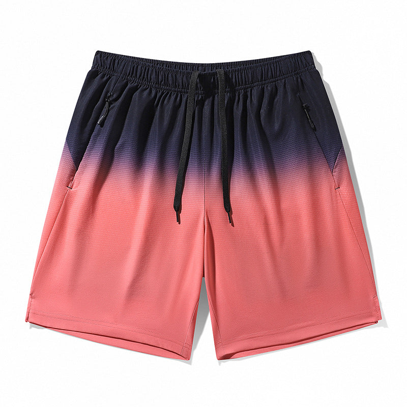 Short en soie de glace mince d'été pour hommes