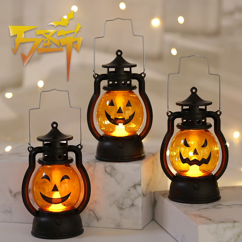Halloween Pumpkin lumière maternelle Enfants Portable Horreur Ambiance Décorations Scène