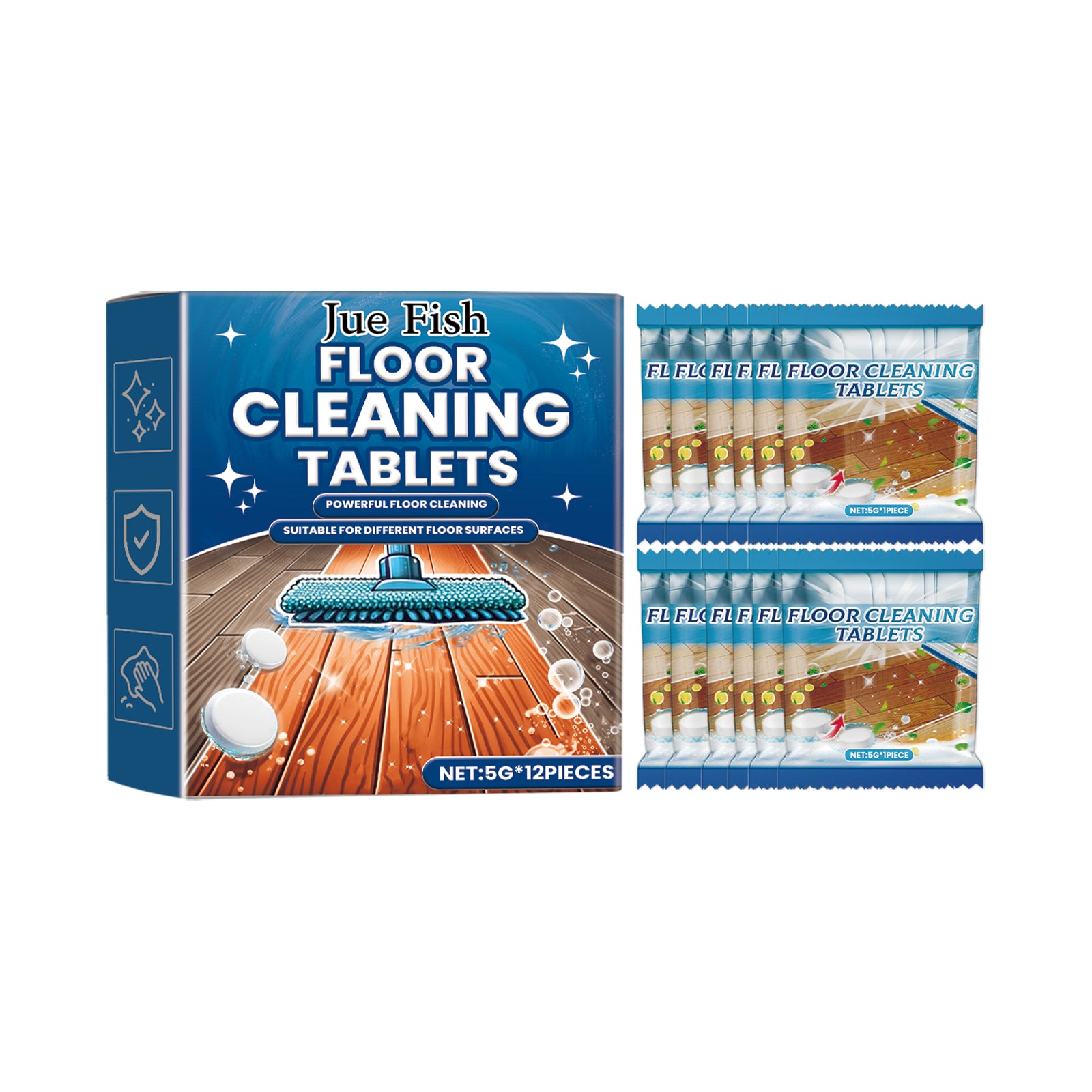 Nettoyage des sols Comprimés effervescents Boxed 5gx12pcs1box