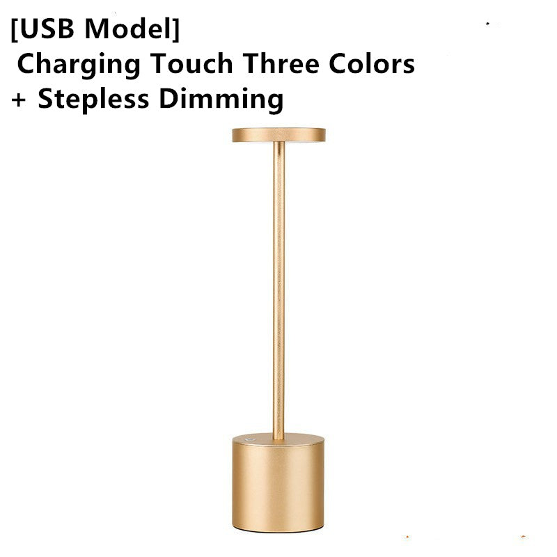 Rechargeable LED Touch Night Light Atmosphere Light Eye Protection Desk Lamp