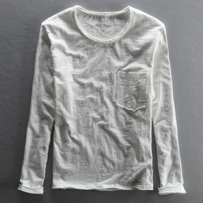 T-shirt casual homme respirant et confortable couche de base