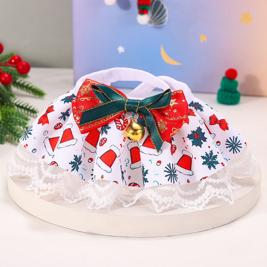 Écharpe de cloche à nœuds d'arc pour chatons et chiots