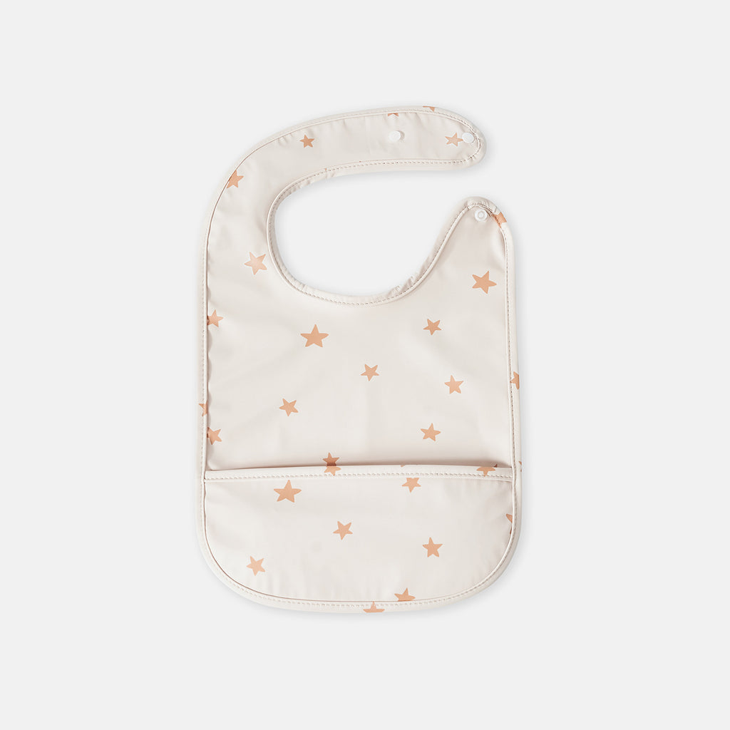 Nettoyant étanche de fermeture de snap Bib mangeant serviette de salive bille d'enfant