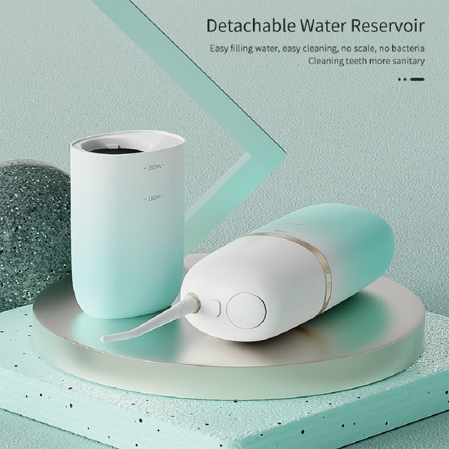 200ml Portable Flosser IPX7 Waterproof Electric Flosser USB Rechargeable Water Dental Pick