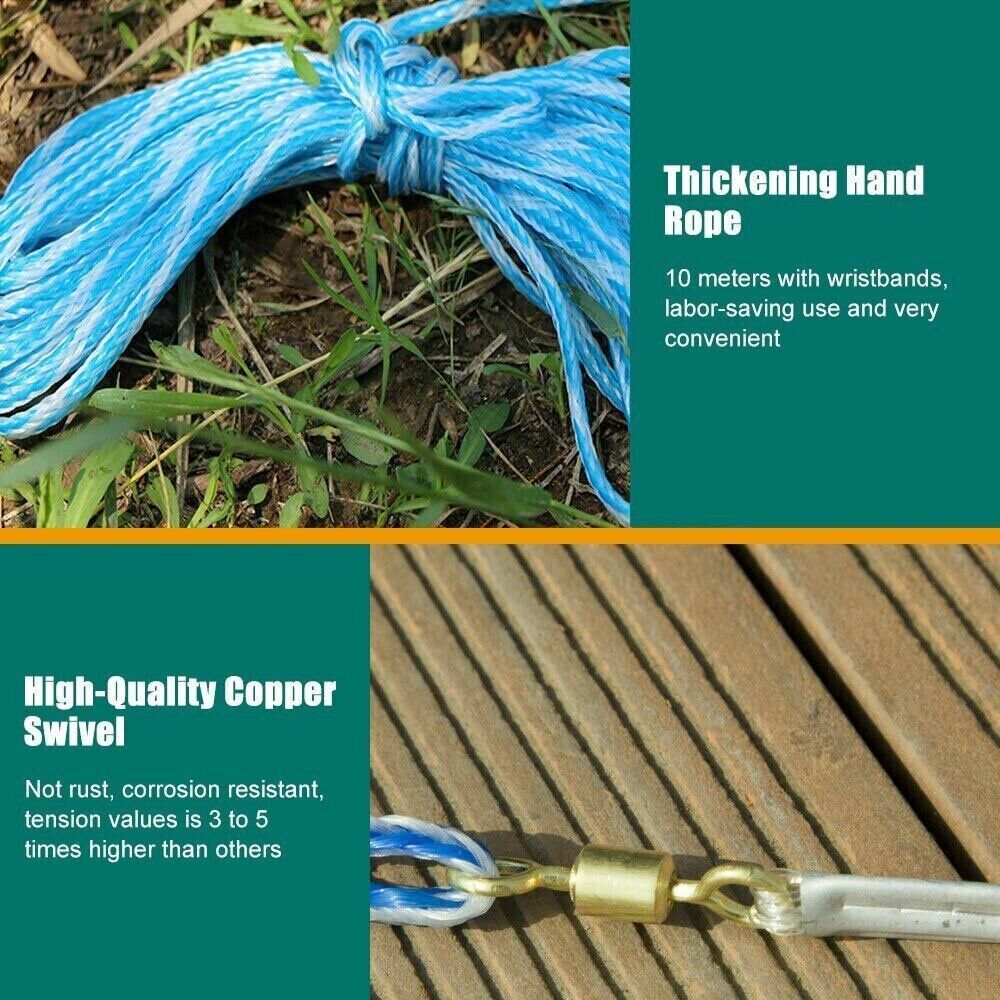 Fishing Cast Net Bait Easy Lancer la main Cast Fort Nylon Mesh USA